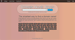 Desktop Screenshot of domainnamebrain.com